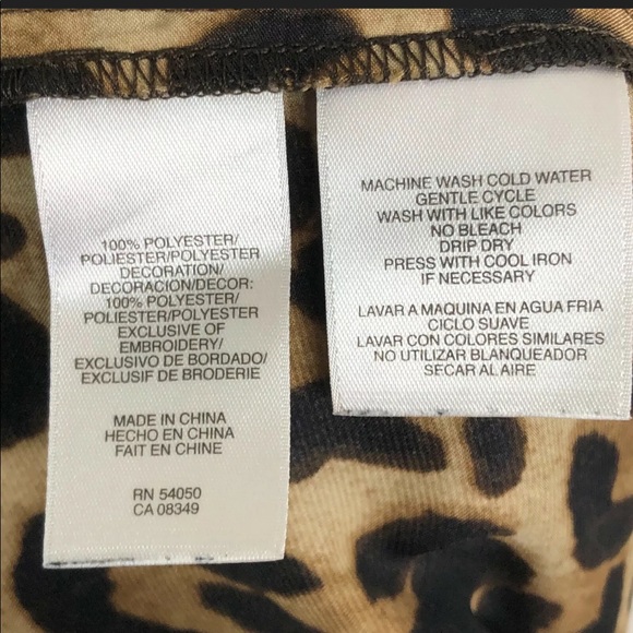 Jones New York Leopard Top 3/4 Sleeves Sz. PL - Picture 10 of 10